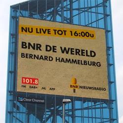 BNR Hemmen live vanaf 30 meter hoge reclamemast