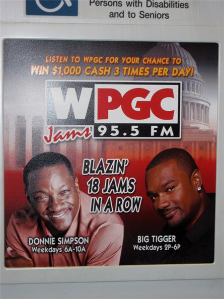 Buitenland Amerika – 2007 - WPGC 95.5 – Washington DC
