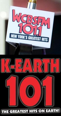 CBS FM terug op de 2e plaats in NYC; K-Earth 101 nu 3e in LA