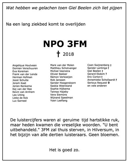 Column Patrick Kicken: 3FM: Selfie Radio