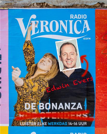 Edwin Evers valt in voor Rob Stenders op Radio Veronica
