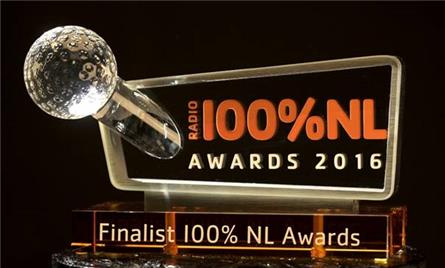 Finalisten 100% NL Awards 2016 bekend