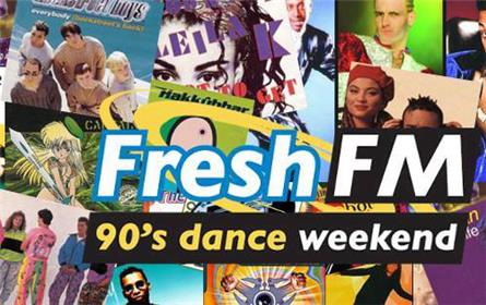 Komend weekend 90s Dance Weekend op Fresh FM