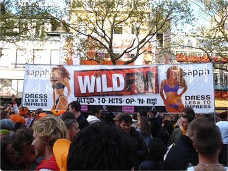 Koninginnedag Amsterdam 2010 Wild FM Hitradio