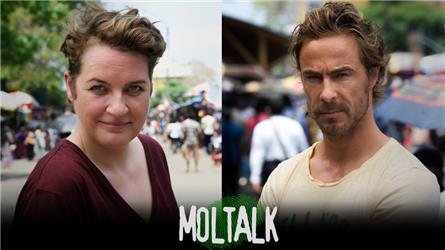 Margriet van der Linden en Chris Zegers presenteren MolTalk