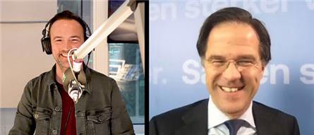 Mark Rutte opent stembus 80s Top 810 op Radio 10