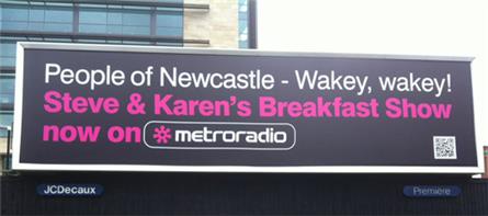 Metro Radio – Newcastle – 2012