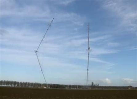 Middengolfzendmasten Flevoland opgeblazen (filmpjes)