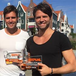 Nick & Simon krijgen 100% NL Oeuvre Award