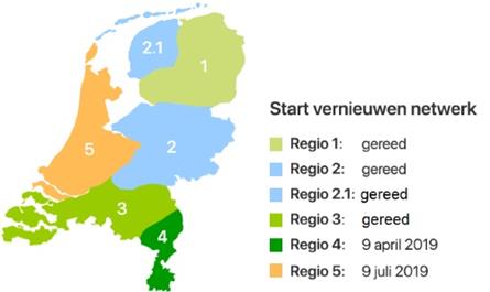 NPO en Digitenne ook in Limburg over op DVB-T2