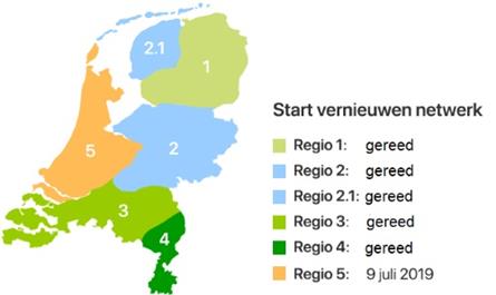 NPO en Digitenne schakelen laatste regio over op DVB-T2