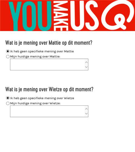 Opmerkelijk: Qmusic vraagt mening over Mattie EN Wietze