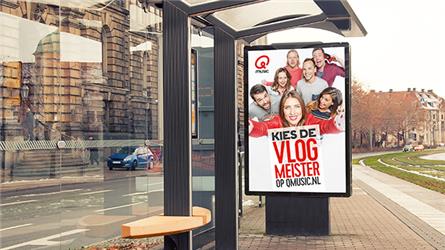 Qmusic zet jong videotalent centraal in billboard campagne
