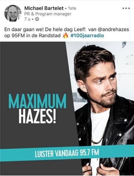Radio Limburg stunt met non-stop Hazes in de Randstad (Update)