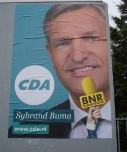 Verkiezingsborden voeren campagne voor BNR