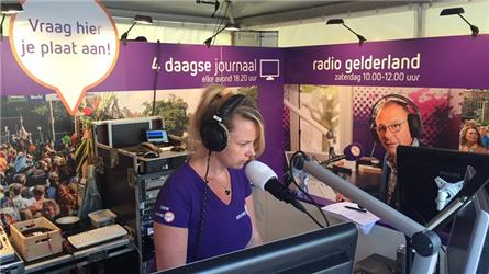 100ste Vierdaagse alle dagen live bij Omroep Gelderland