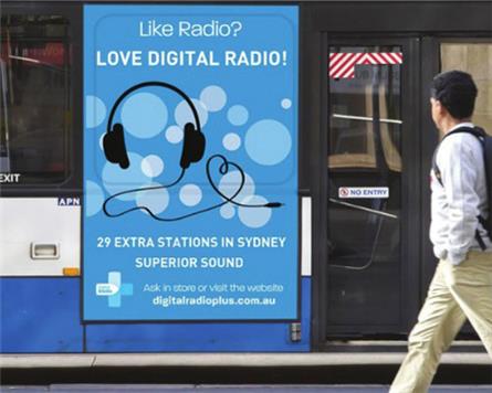 Australië promoot DAB+ met billboards