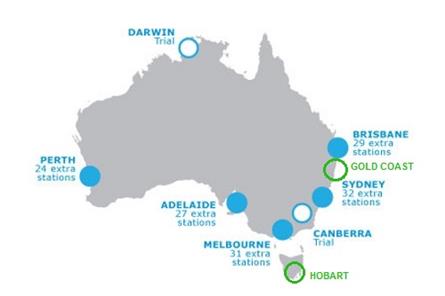 DAB+ wordt uitgerold in meer grote steden Australië
