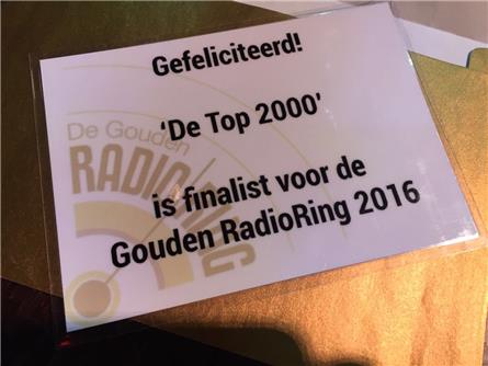 Finalisten van Gouden RadioRing bekend