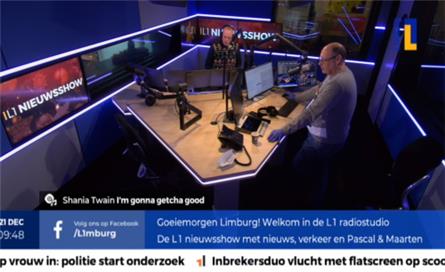 L1 neemt nieuwe radiostudio in gebruik