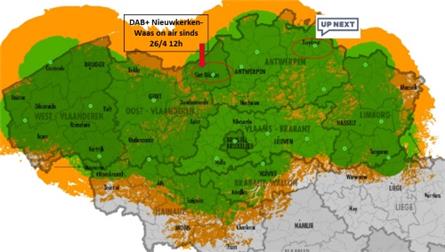 Norkring gestart met uitrol fase 4 DAB+ in Vlaanderen