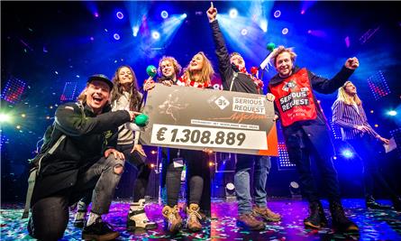 Opbrengst 3FM Serious Request dit jaar 1.308.889 euro