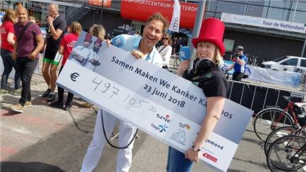 RTV Rijnmond haalt 5 ton op voor: Maak Kanker Kansloos