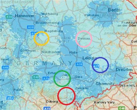 Uitbreiding dekking landelijk DAB+net in Midden-Duitsland