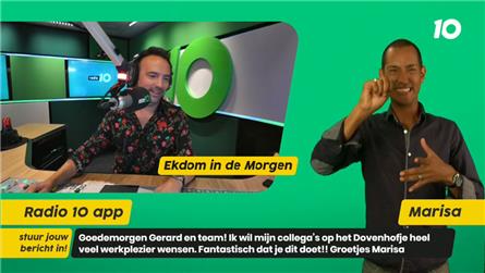 Zo ziet Ekdom in de Morgen met doventolk eruit (filmpje)