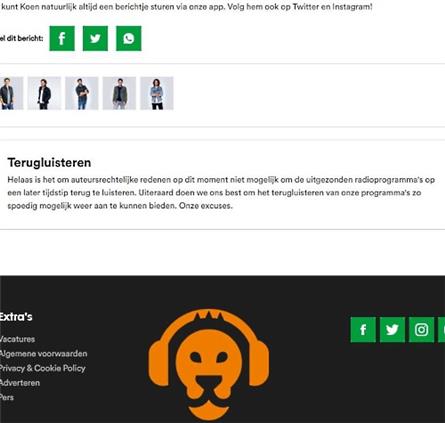 100% NL en Slam halen ‘uitzending gemist’ offline